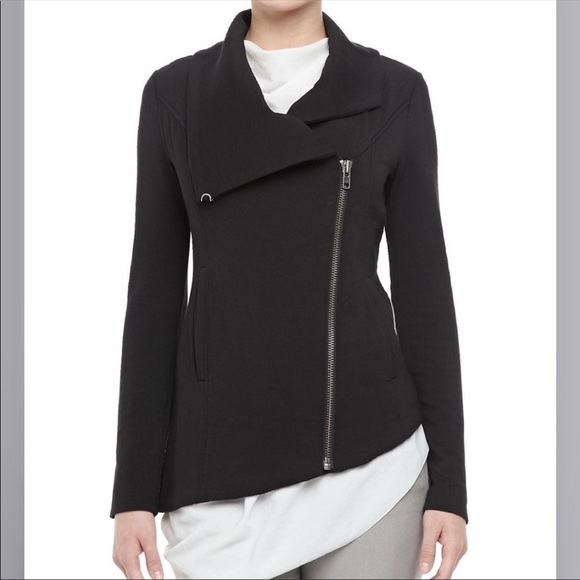 Helmut Lang Black Asymmetric Jacket Sz Small - Picture 10 of 12